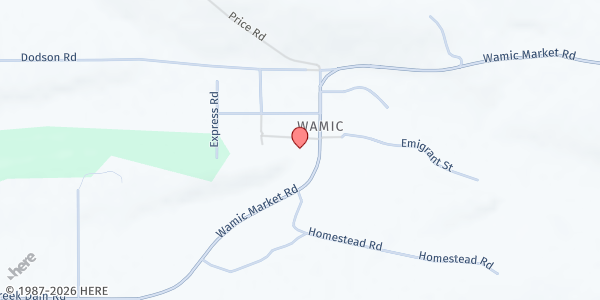 Map showing Neighbor to Neighbor Food Pantry at 80192 Emigrant Street, Wamic, OR