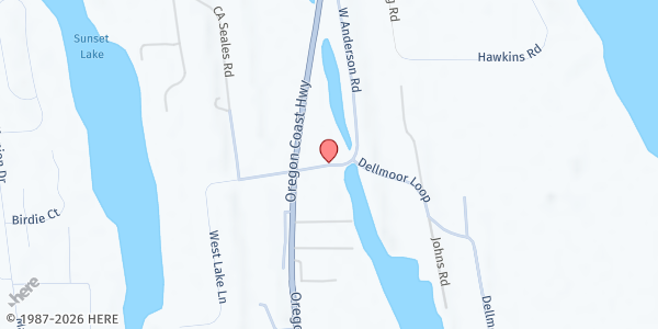 Map showing Manna House Pantry at 88786 Dellmoor Loop Rd, Warrenton, OR