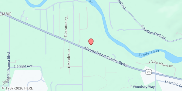 Map showing Church On the Mountain at 68211 US-26, Welches, OR