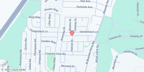 Map showing USDA Nondiscrimination Statement at 1400 Independence Ave, Woodburn, OR