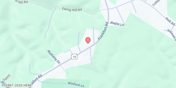 Map showing Christian House Baptist Chapel at 814 PA-18, Aliquippa, PA