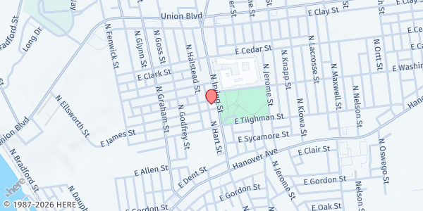 Map showing Allentown Evangelical Wesleyan Church at 728 N. Irving St., Allentown, PA