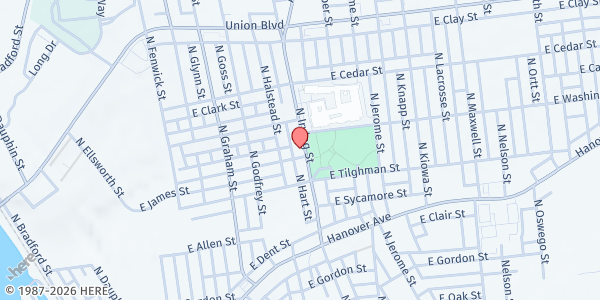 Map showing Evangelical Wesleyan Church - Food Distribution Center at 728 N Irving St, Allentown, PA