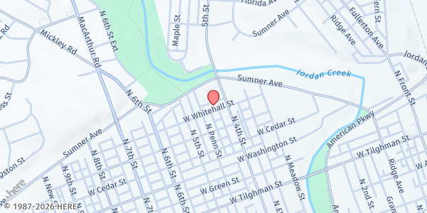 Map showing Metropolitan Community Church - Food Distribution Center at 930 N 4th St, Allentown, PA