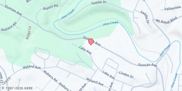 Map showing Network of Hope - Allison Park at 2326 Duncan Ave, Allison Park, PA