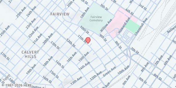 Map showing Father's House - Transformation Church at 1520 11th St., Altoona, PA