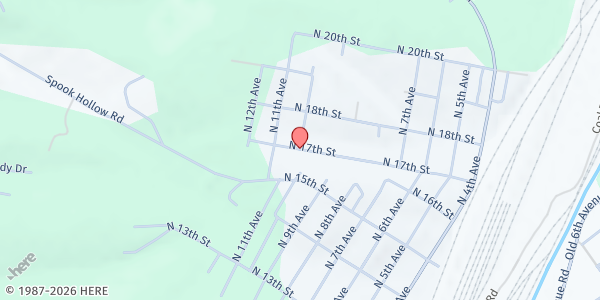 Map showing Reapers at 1209 17TH STREET, Altoona, PA