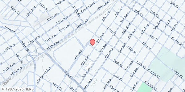 Map showing St. Lukes Food Pantry at 806 13th St., Altoona, PA