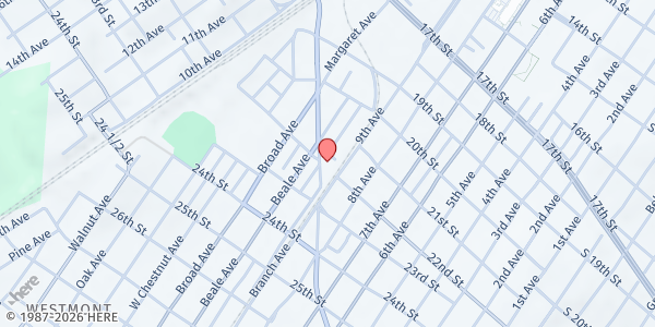 Map showing SVDP Family Kitchen Altoona at 2201 Union Ave., Altoona, PA