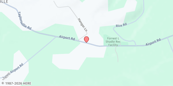 Map showing Christ's United Lutheran Church at 437 Airport Rd, Ashland, PA