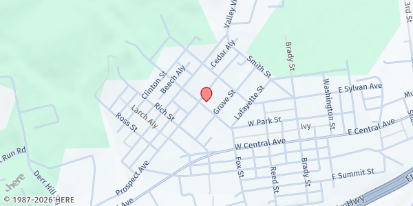 Map showing All Things Bright And Beautiful at 215 Prospect Ave, Avis, PA