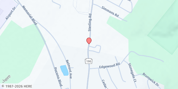 Map showing COMMON GROUND MINISTRY at 121 Berwick St, Beaver Meadows, PA