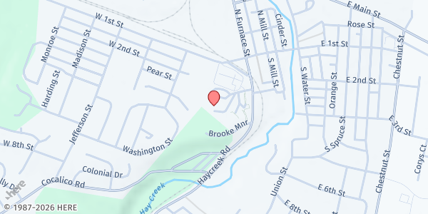 Map showing Hopewell Love - Birdsboro at 5 Brooke Manor, Birdsboro, PA