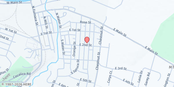 Map showing MCC Birdsboro at 144 South Walnut Street, Birdsboro, PA