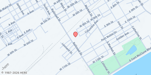 Map showing Agape Love From Above at 851 Railroad St, Bloomsburg, PA