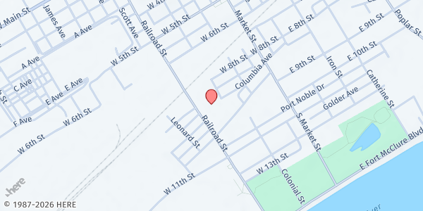 Map showing AGAPE Love From Above To Our Community at 851 Railroad St, Bloomsburg, PA