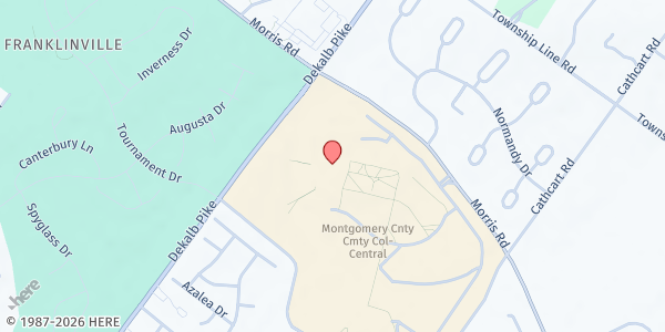 Map showing Stock Up For Success Program – MCCC Blue Bell at 340 Dekalb Pike, Blue Bell, PA