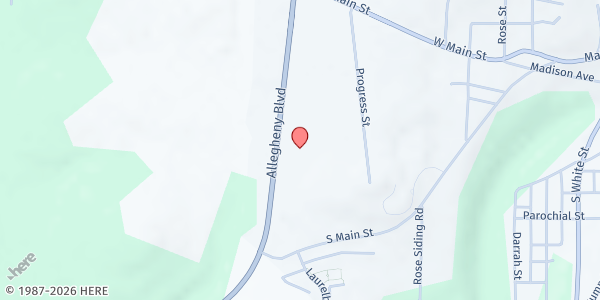 Map showing Brookville Food Pantry at 142 Allegheny Blvd., Brookville, PA