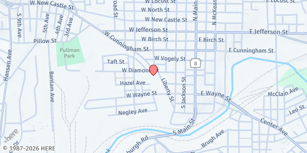Map showing Food Of Life - Butler County at Food Of Life - Butler County, Butler, PA