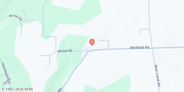 Map showing Cabot Church Food Bank at 707 Winfield Rd., Cabot, PA