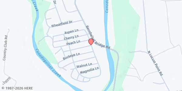 Map showing Country Manor West at 46 Cypress Ln., Carlisle, PA