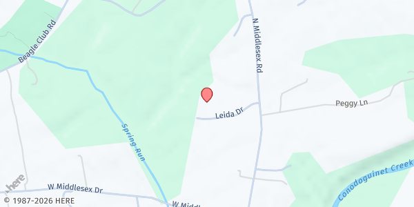 Map showing Middlesex Elementary School at 250 N. Middlesex Rd., Carlisle, PA