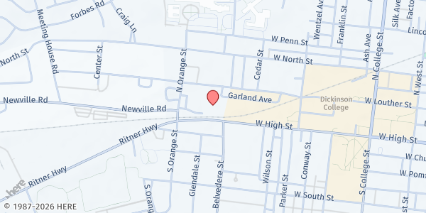 Map showing Project SHARE - Carlisle at 5 N. Orange St. #4, Carlisle, PA