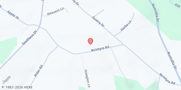 Map showing Grace Bible Church at 209 McIntyre Rd, Catawissa, PA