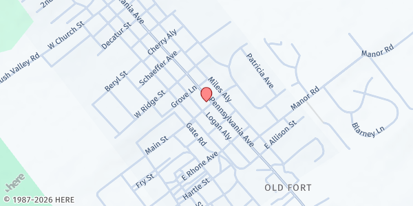 Map showing Central PA Community Action - Centre Hall/Potter Twp Fp at 127 S Pennsylvania Ave, Centre Hall, PA