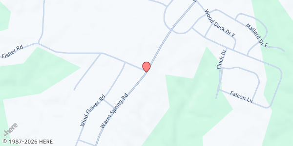 Map showing Christian Life Church at 1400 Warm Spring Rd., Chambersburg, PA