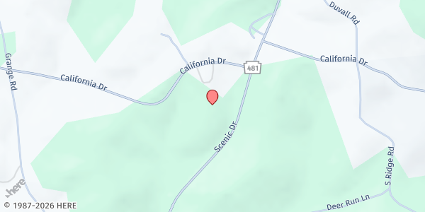 Map showing Country Six Food Pantry - Grace UMC at 420 California Dr., Coal Center, PA