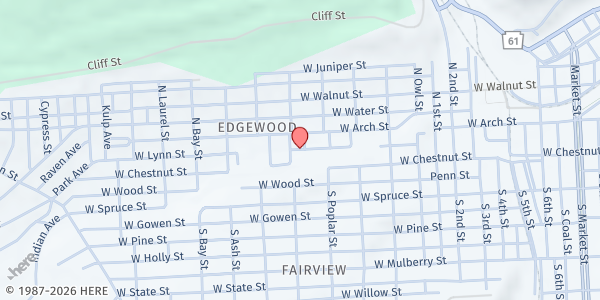 Map showing CSO Mobile - Kemp Memorial Stadium at 2000 W. State St, Coal Township, PA