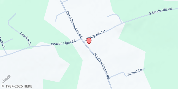 Map showing Pantry of Plenty - Sandy Hill Community Church at 420 S. Sandy Hill Rd., Coatesville, PA