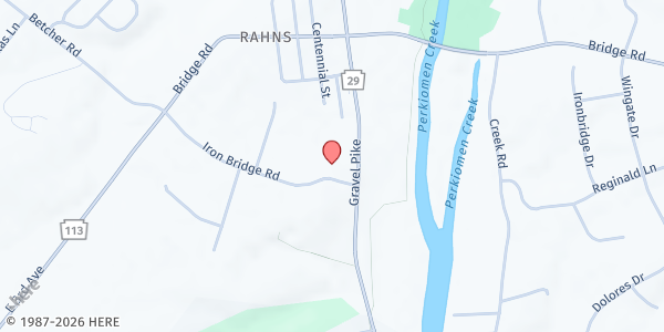 Map showing Daily Bread Community Food Pantry at 16 Iron Bridge Drive, Collegeville, PA