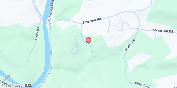 Map showing Promised Land Camp at 220 Boyscout Rd, Conestoga, PA