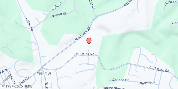 Map showing West Ridge Church at 100 Gorwood Dr., Coraopolis, PA
