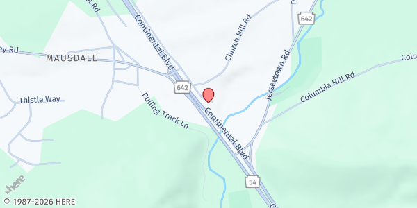 Map showing Iron Mill Church at 2 Church Hill Rd, Danville, PA