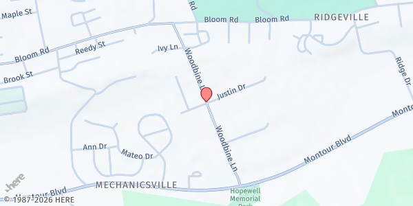 Map showing Montour County Human Services - Admin. Center at 435 E. Front St., Danville, PA