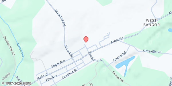 Map showing Mason-Dixon Community Services - Delta at 5 Pendyrus St. # 2, Delta, PA