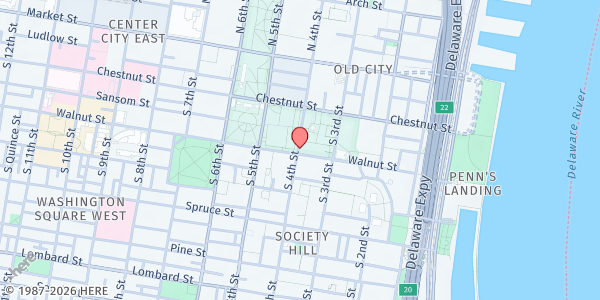 Map showing Faith United Evangelical Lutheran Church at 357 WALNUT STREET, DENVER, PA