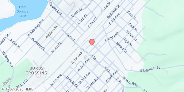 Map showing Westmoreland Community Action Derry Welcome Center at 108 South Chestnut St, Derry, PA