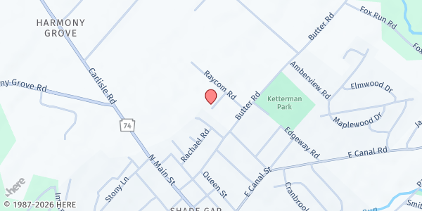 Map showing New Hope Ministries Dover Center at 62 N. Main St., Dover, PA