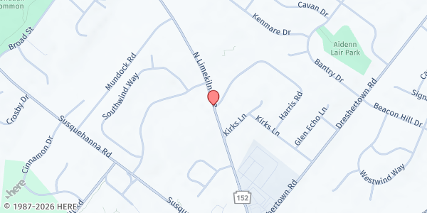 Map showing Chelten Baptist (Seeds of Hope) at 1601 Limekiln Pike, Dresher, PA