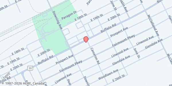 Map showing Home House of Erie at 1861 Buffalo Rd, Erie, PA