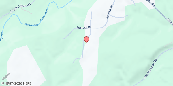 Map showing Zelienople Church of the Nazarene at 115 Nazarene Ct, Fombell, PA