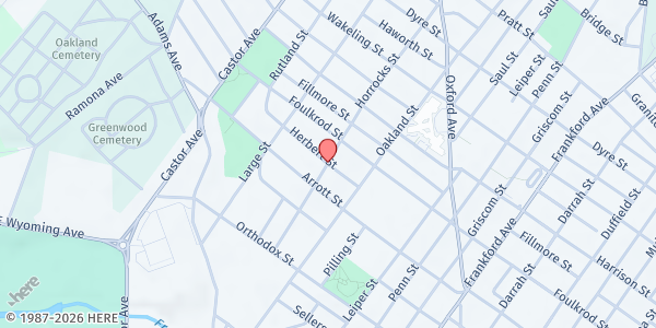 Map showing Make It Happen Philly, Inc. - Frankford at 1200 Herbert Street, Frankford, PA