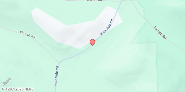 Map showing Calvary Bible Church at 2712 Pine Vale Rd., Glen Campbell, PA