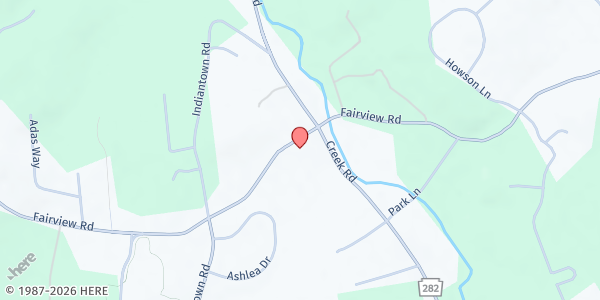 Map showing Glenmoore Salvation Army Food Pantry at 570 Fairview Rd, Glenmoore, PA