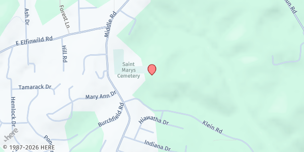Map showing St. Mary of the Assumption - St. Vincent de Paul at 2510 Middle Rd., Glenshaw, PA