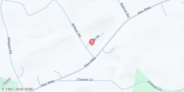 Map showing Hamburg SDA Church at 22 Willow Road, Hamburg, PA